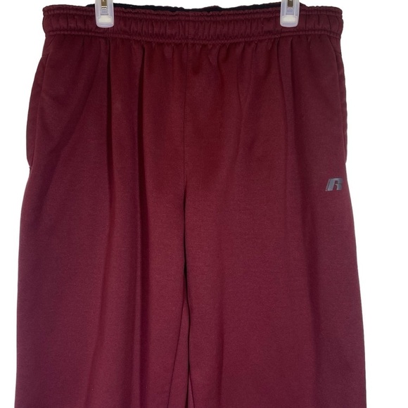 Russel Athletic Sweatpants Men's size Large burgundy red drawstring pockets - Picture 4 of 9